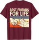 Best Friend for Life Squirrel Fist Bump Retro Men Women Kids T-Shirt - T-Shirt | Maroon