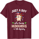 Just A Boy Who Loves Hedgehogs And 4th Of July T-Shirt - T-Shirt | Maroon