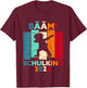 Children's Bääm! Schulkind 2026 First Day of School , black T-Shirt - T-Shirt | Maroon