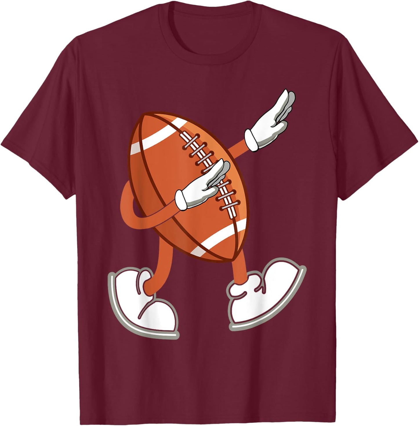 Lustige American Football Bekleidung und Geschenke - Dabbing Football Dab - -Erwachsene, -Kinder - Schwarz - S - Kurzarm T-Shirt - T-Shirt | Maroon