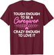 Funny Caregiver Art Men Girls Caregiving Caregiver T-Shirt - T-Shirt | Maroon
