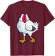 Chicken Costume Body Funny Farm Animal Farming Halloween T-Shirt - T-Shirt | Maroon