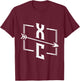 Cross Country Running Gifts XC T-Shirt - T-Shirt | Maroon