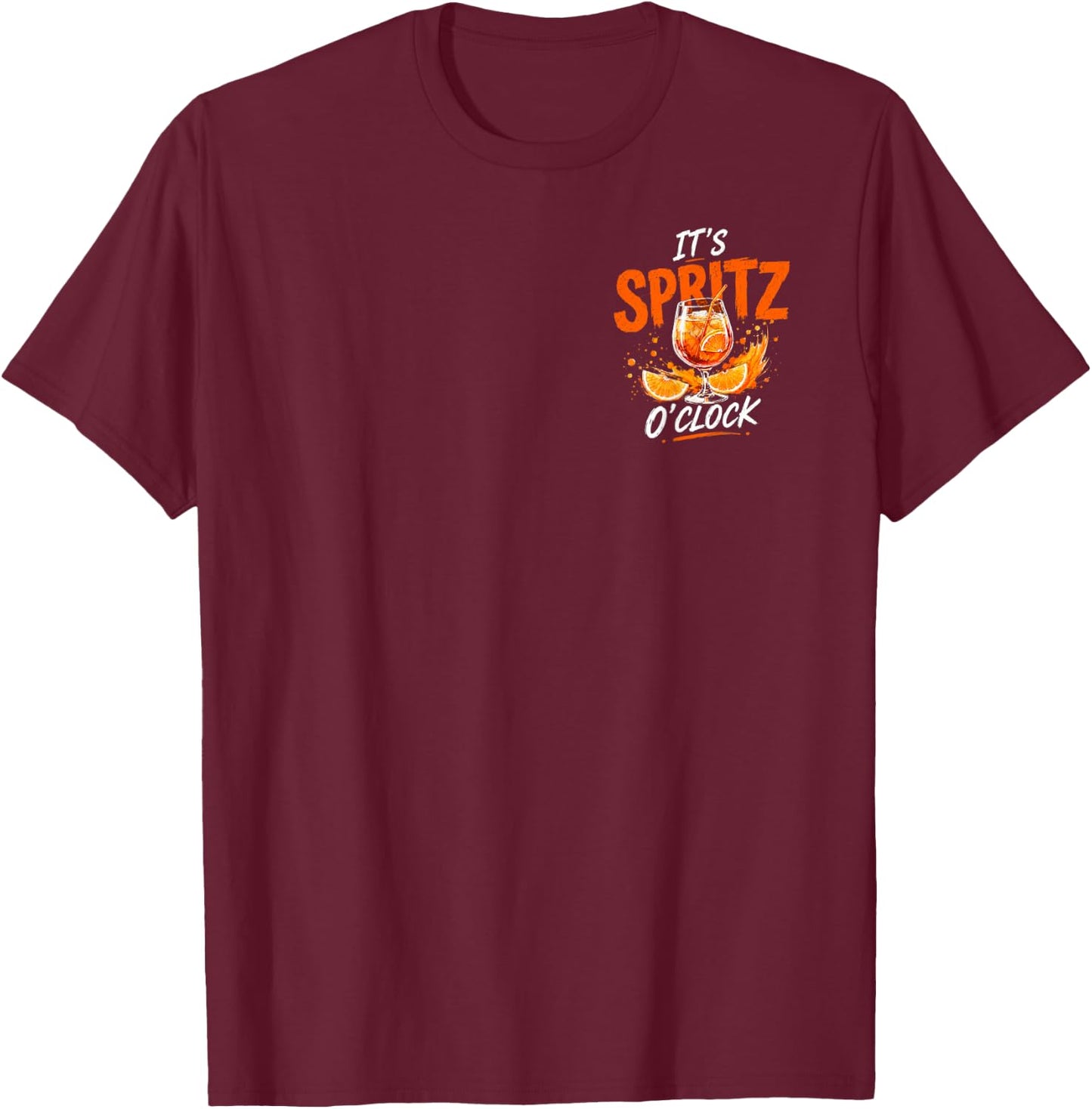 It's Spritz O'Clock T-Shirt - T-Shirt | Maroon