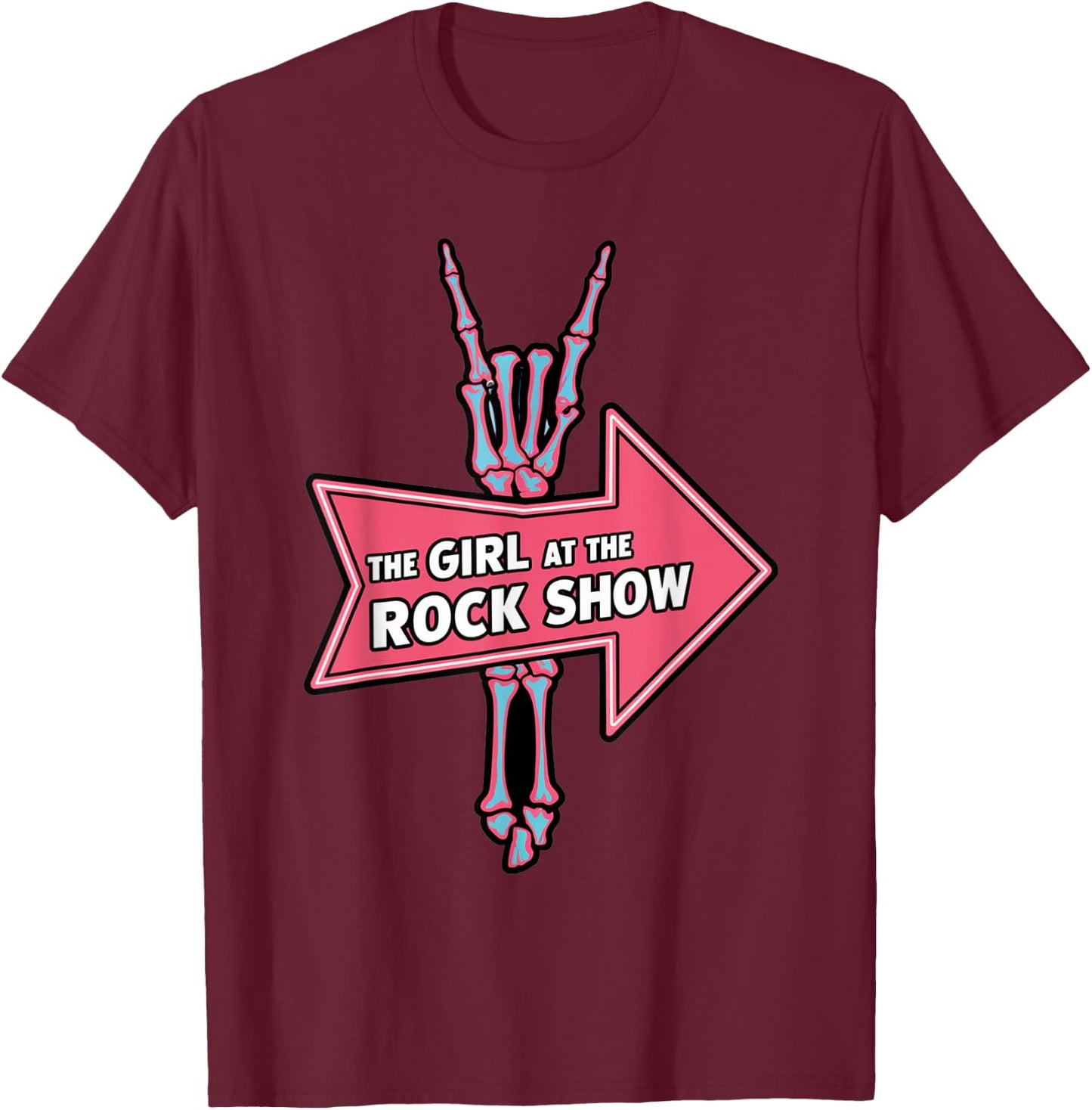 I Am The Girl At The Rock Show Classic T-Shirt - T-Shirt | Maroon