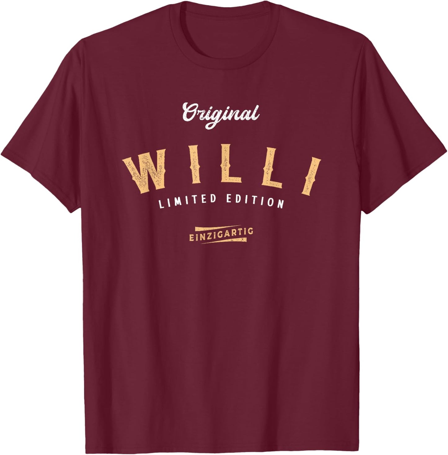Men's Willi Limited Edition , black, s T-Shirt - T-Shirt | Maroon