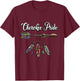 Cherokee Pride Feathers Native American T-Shirt - T-Shirt | Maroon