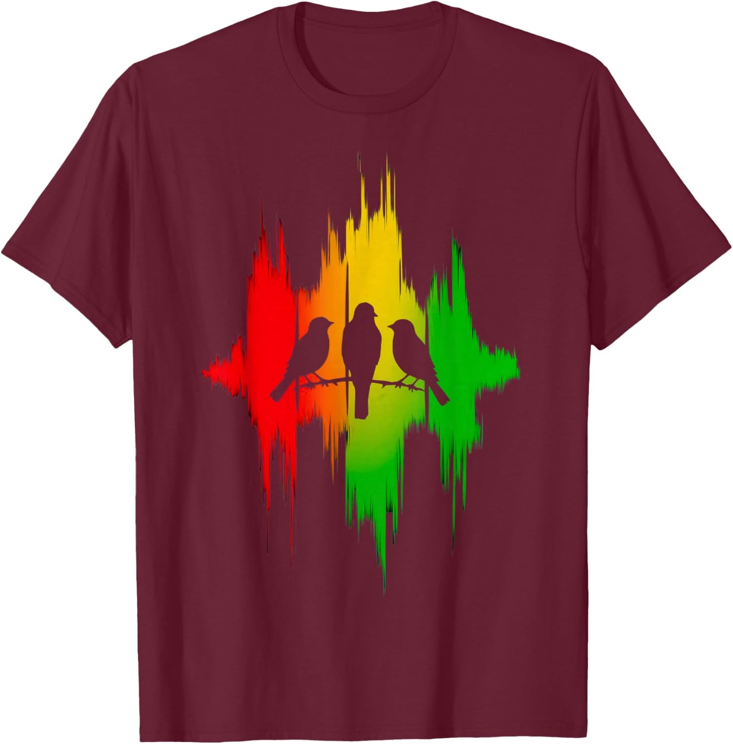 Rasta Reggae Music Vibes Good Rastafari Pride Jamaika Jah T-Shirt - T-Shirt | Maroon