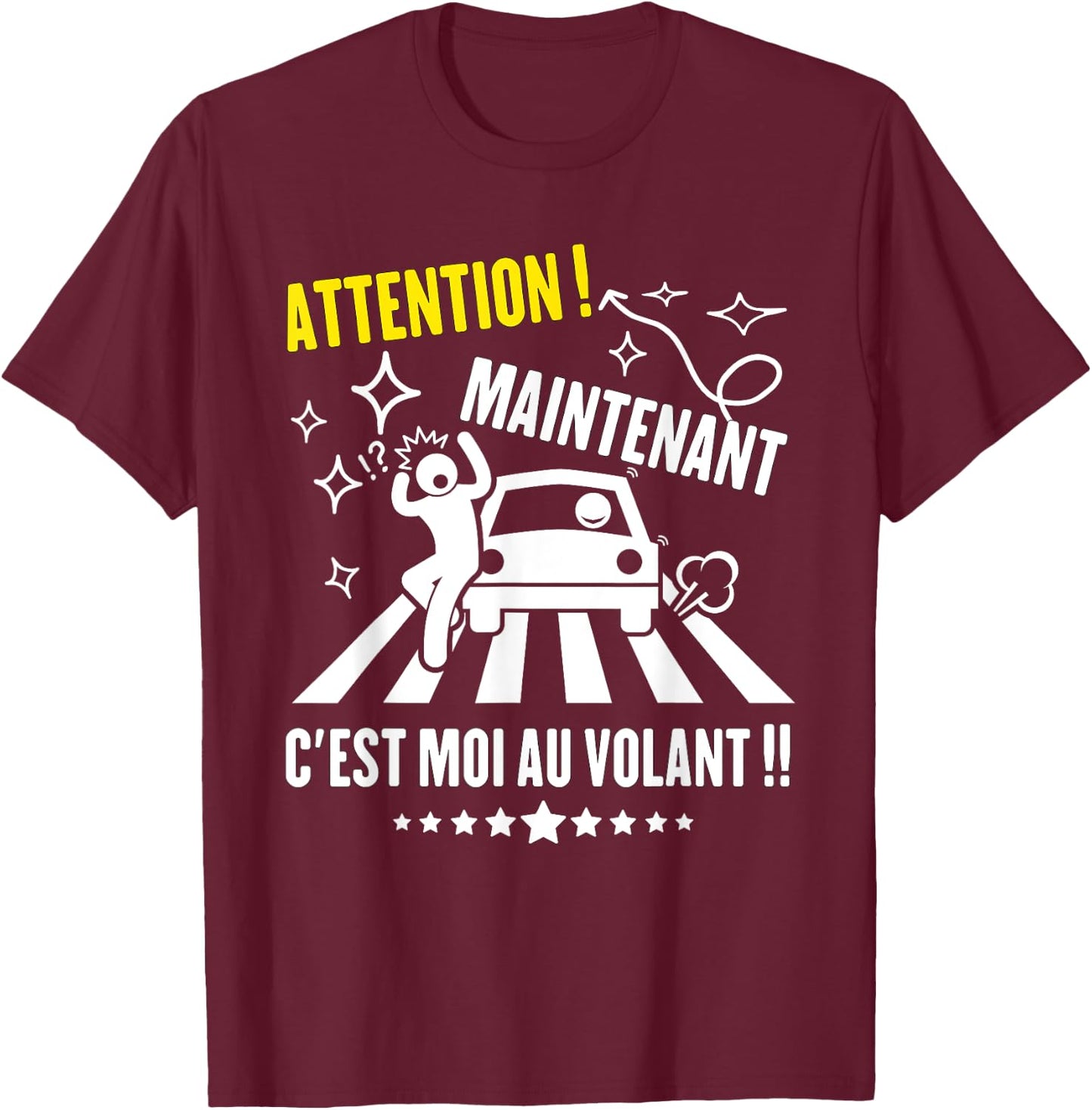 Driving License Gift, Driver's License Funny , Black, S T-Shirt - T-Shirt | Maroon