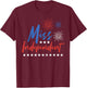 Miss Independent Funny 4th Of July Girl Single Women Party T-Shirt - T-Shirt | Maroon