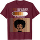 FNP In Progress Nursing Practice Student Black Afro Novelty T-Shirt - T-Shirt | Maroon