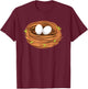 Nest with Eggs T-Shirt - T-Shirt | Maroon