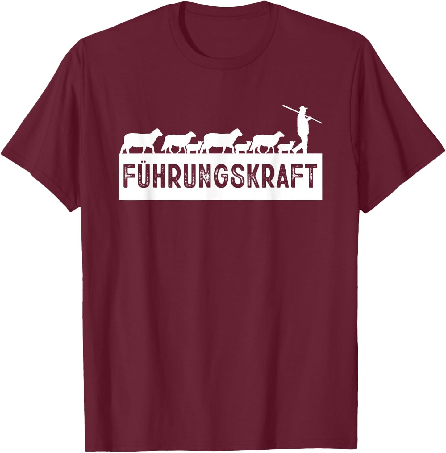 with Funny Sheep Farm Animal Shepherd T-Shirt - T-Shirt | Maroon