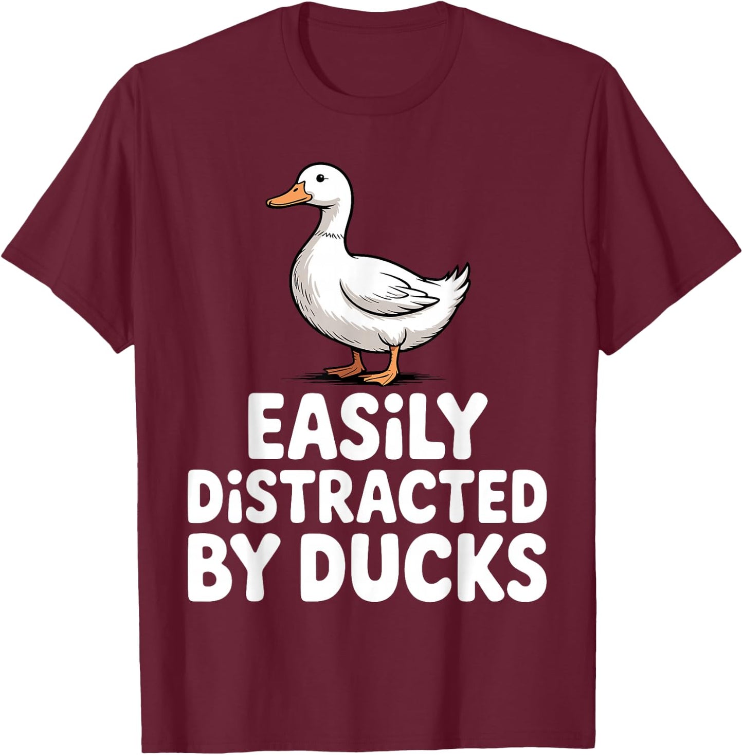 Cool Rubber Duck Design Women Kids Duck Lover T-Shirt - T-Shirt | Maroon