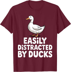Cool Rubber Duck Design Women Kids Duck Lover T-Shirt - T-Shirt | Maroon
