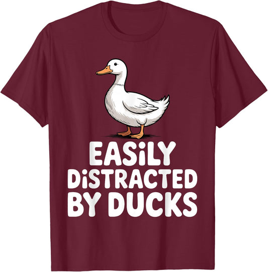 Cool Rubber Duck Design Women Kids Duck Lover T-Shirt - T-Shirt | Maroon