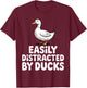 Cool Rubber Duck Design Women Kids Duck Lover T-Shirt - T-Shirt | Maroon