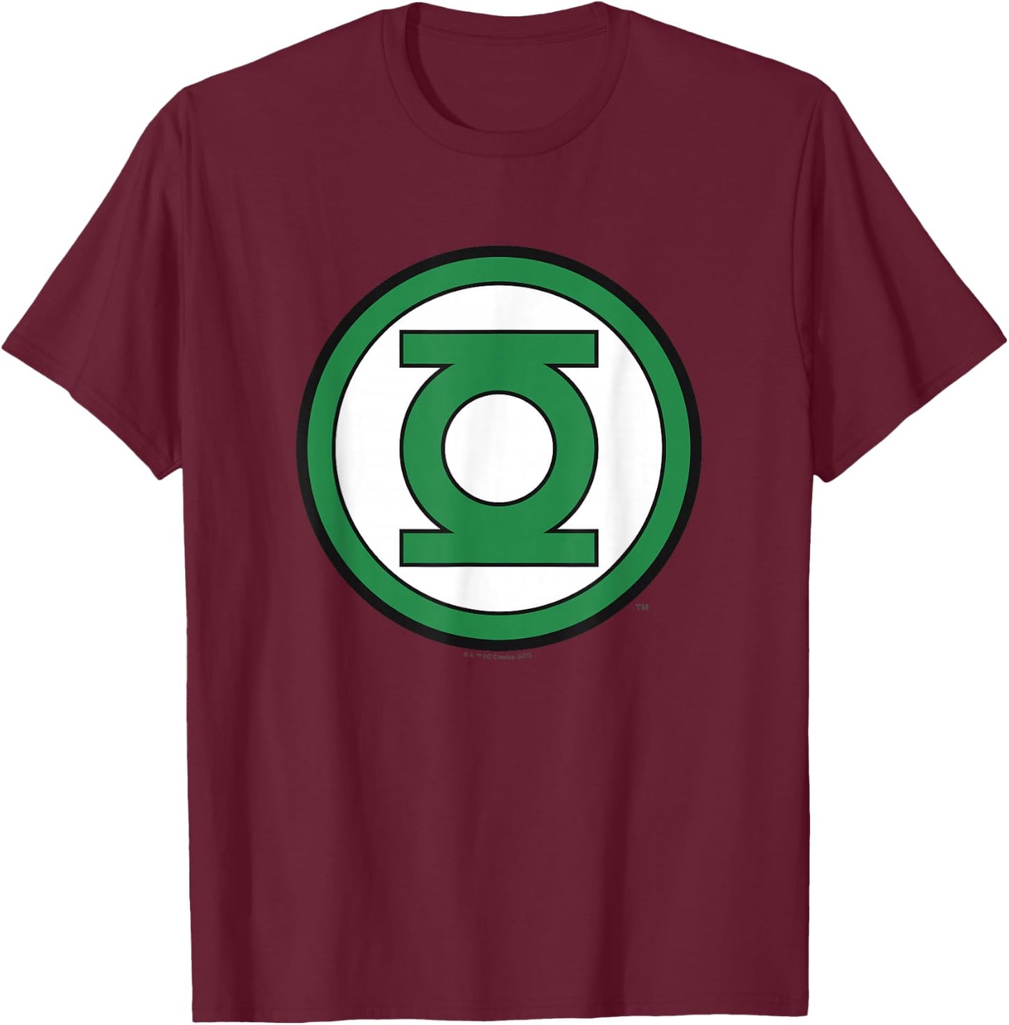 DC Comics Green Lantern Classic Logo Small T-Shirt - T-Shirt | Maroon