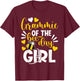 Grammie Of The Bee Day Girl Funny Bee Birthday Party T-Shirt - T-Shirt | Maroon