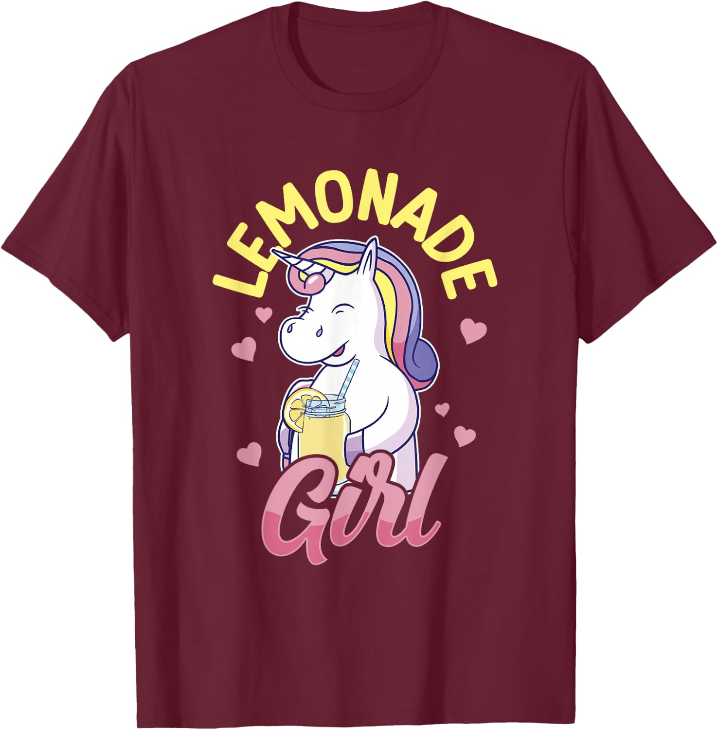 Lemonade Girl Lemonade Stand Boss T-Shirt - T-Shirt | Maroon