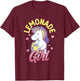 Lemonade Girl Lemonade Stand Boss T-Shirt - T-Shirt | Maroon