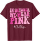 CNA Certified Nursing Assistant We Wear Pink Breast Cancer T-Shirt - T-Shirt | Maroon