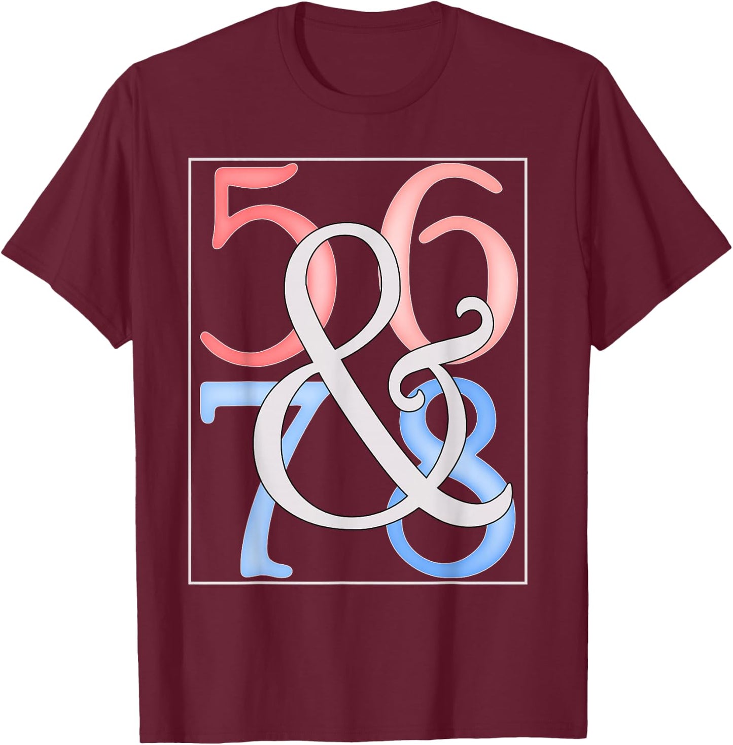 &5678 Funny Dance Count T-Shirt - T-Shirt | Maroon