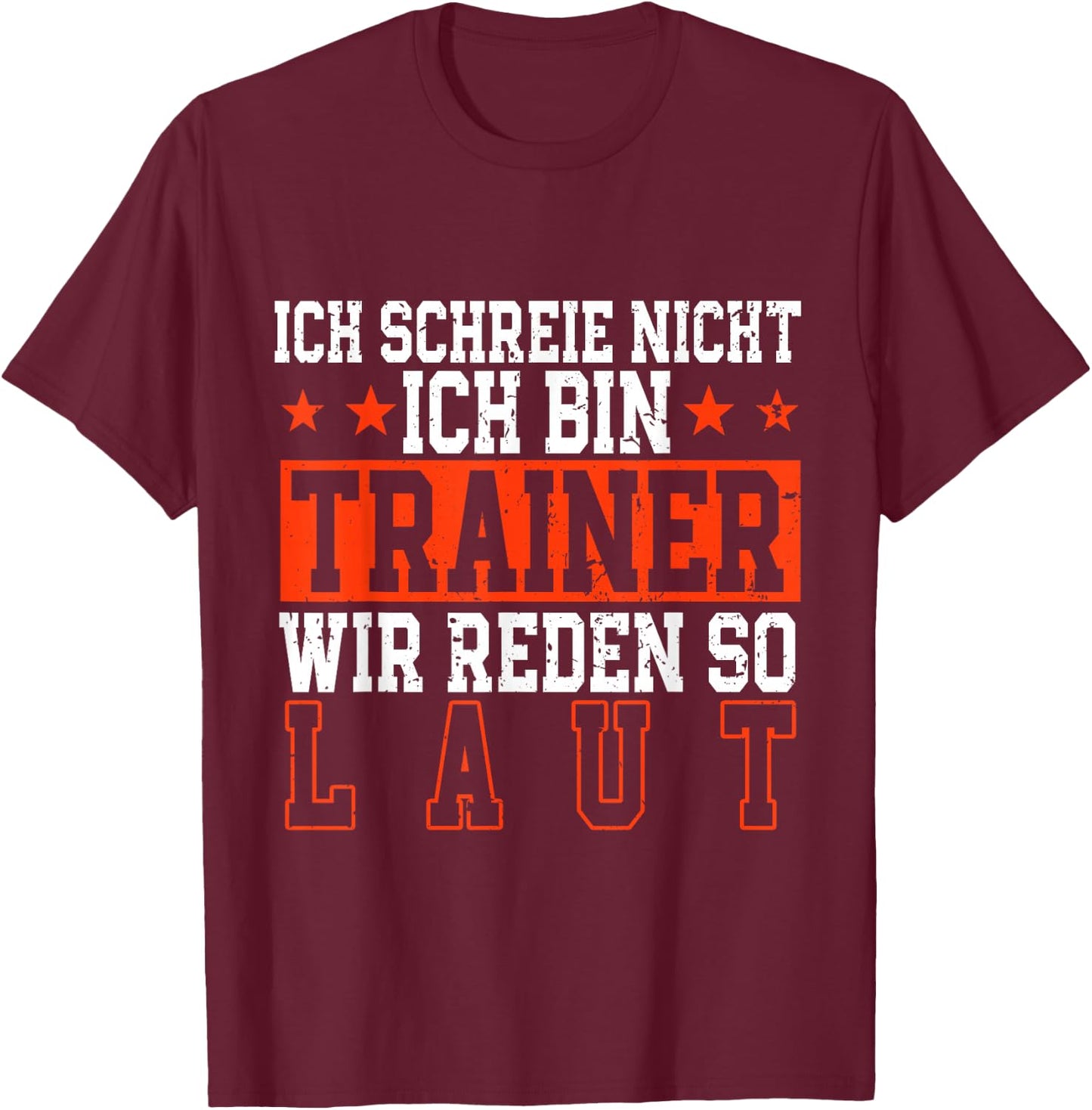 Trainer Fußball Fußballtrainer T-Shirt - T-Shirt | Maroon