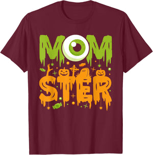Halloween Costume Momster spooky Halloween T-Shirt - T-Shirt | Maroon