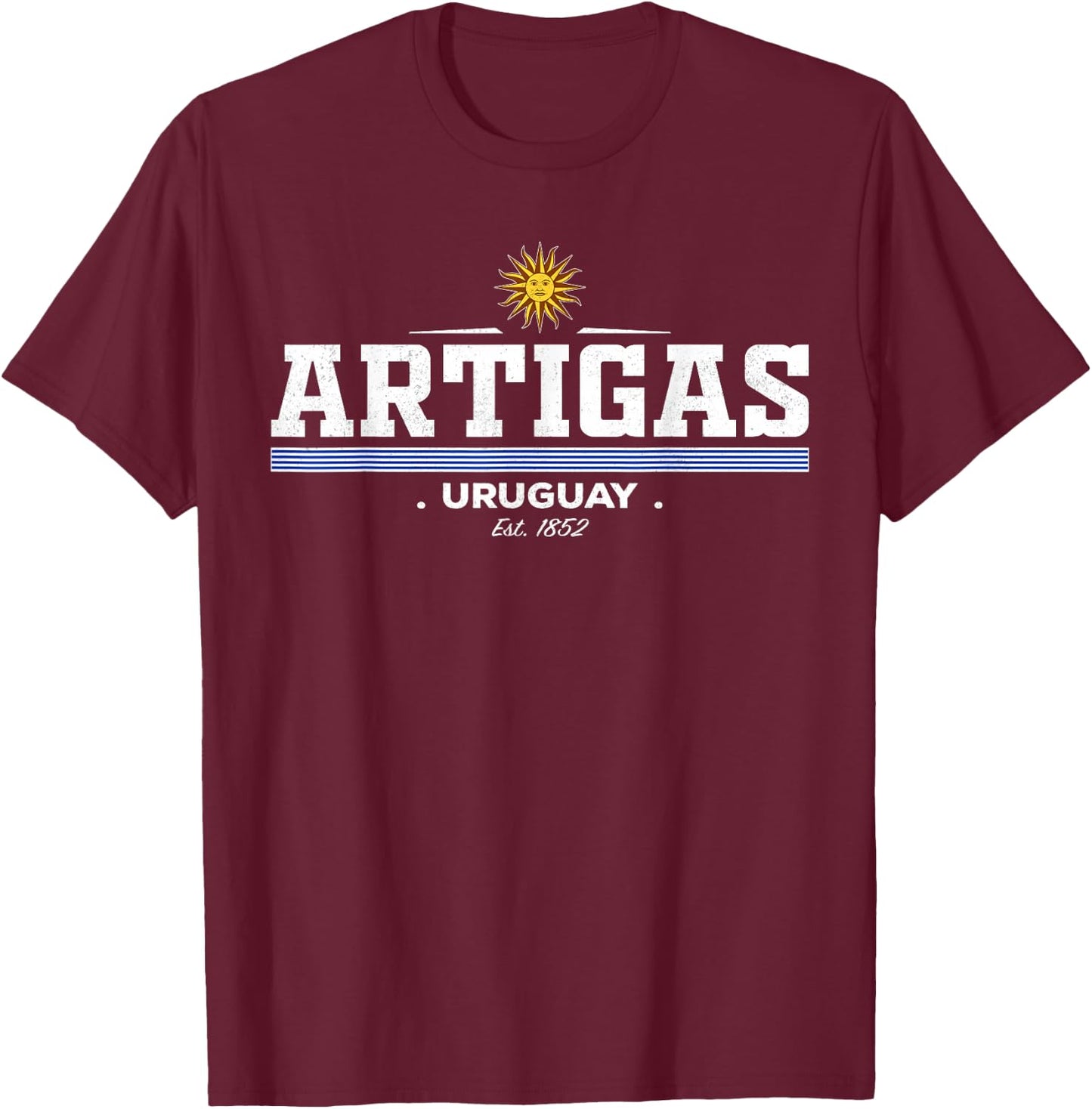 Artigas Uruguay T-Shirt - T-Shirt | Maroon
