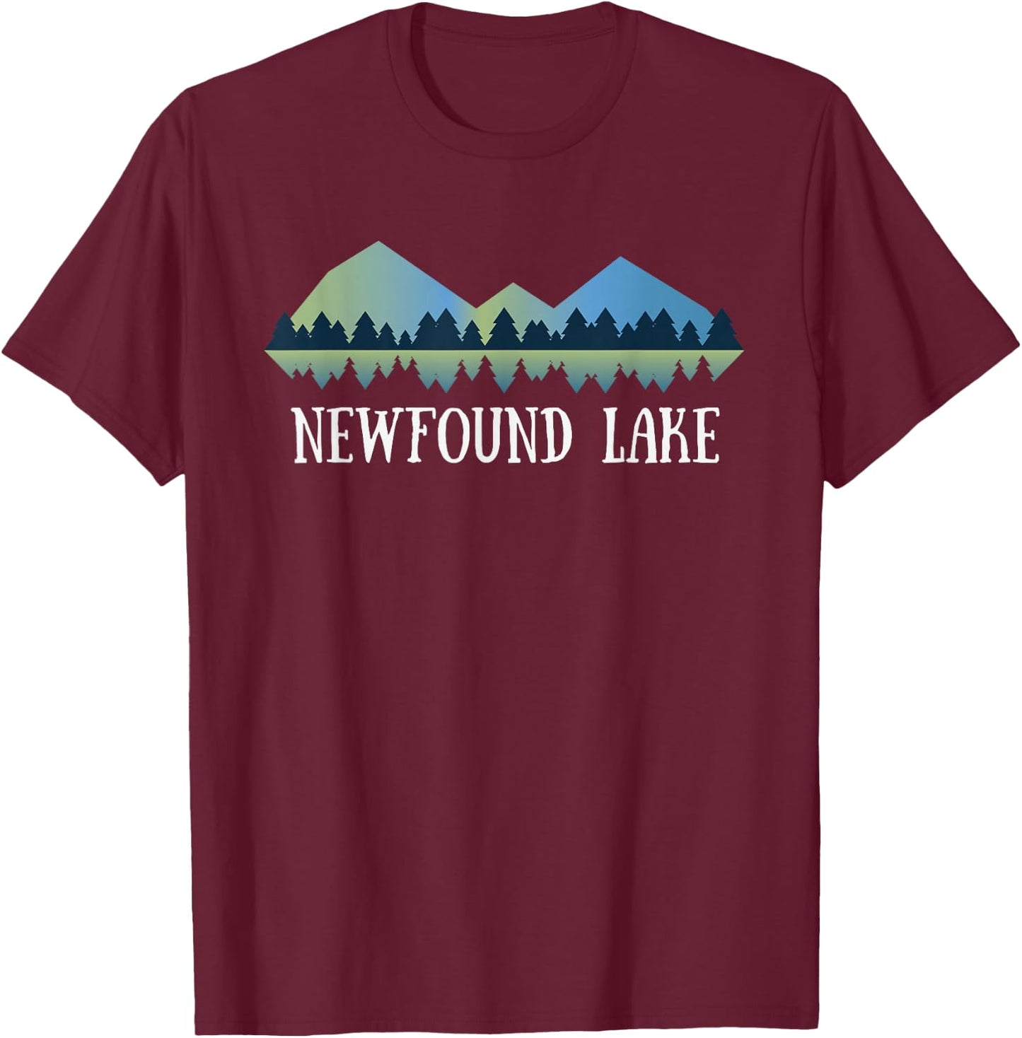 New Hampshire Shirt | Newfound Lake NH T-Shirt - T-Shirt | Maroon