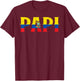 PAPI Ecuadorian Flag Ecuador Father's Day Patriotic Pride T-Shirt - T-Shirt | Maroon