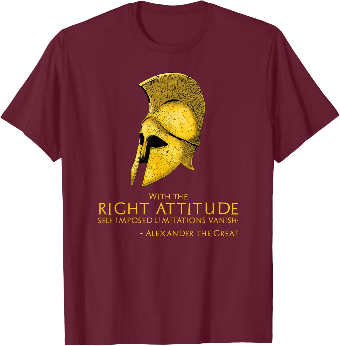 Motivating Alexander The Great Quote - Ancient Greek History T-Shirt - T-Shirt | Maroon