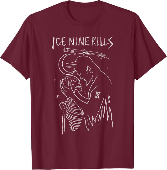 Ice Nine Kills Demonic Romantic T-Shirt - T-Shirt | Maroon