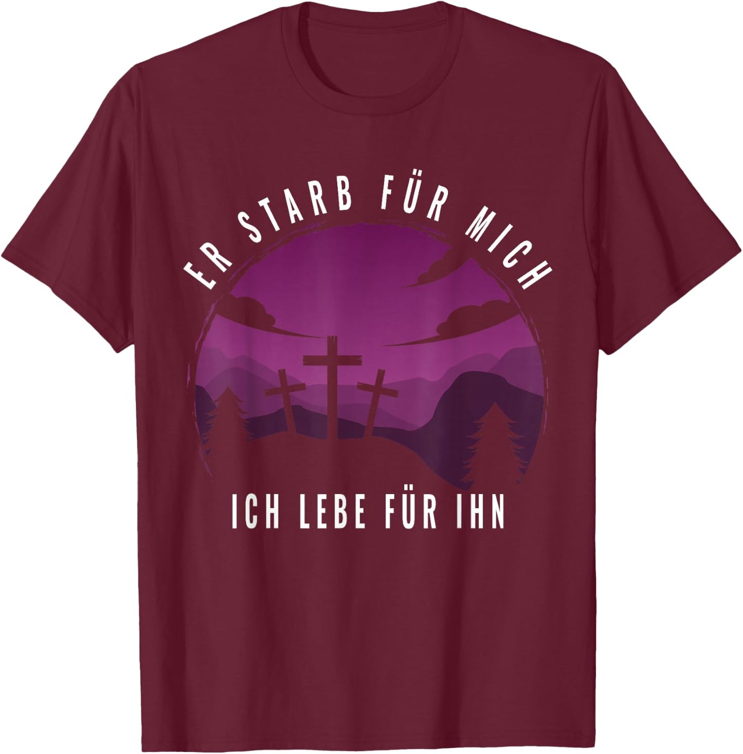 Easter Resurrection Jesus T-Shirt - T-Shirt | Maroon