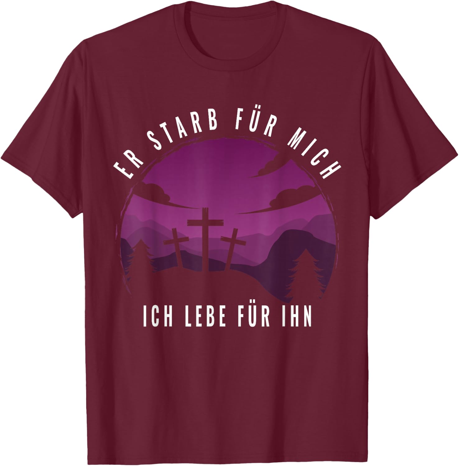 Easter Resurrection Jesus T-Shirt - T-Shirt | Maroon