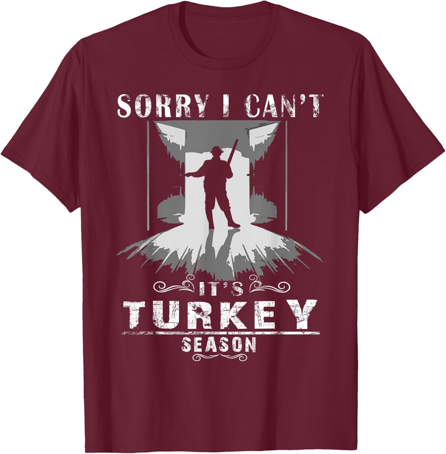 Turkey Hunting Shirt Accessories Gear Funny Bird Hunter T-Shirt - T-Shirt | Maroon