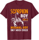 Scorpion Boy Like A Normal Boy Only Much Cooler I Scorpion T-Shirt - T-Shirt | Maroon
