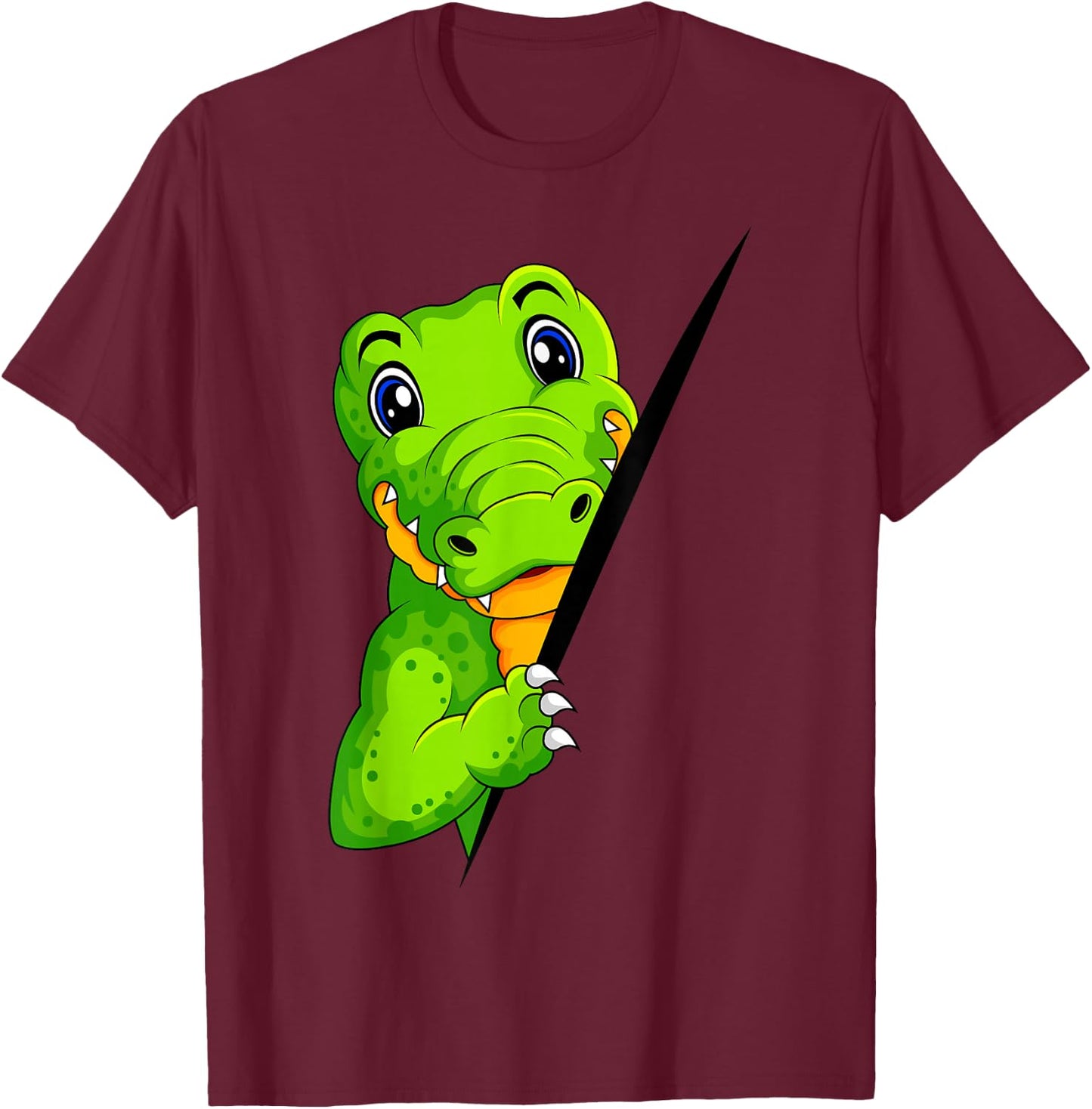 Krokodil Alligator Kinder T-Shirt - T-Shirt | Maroon