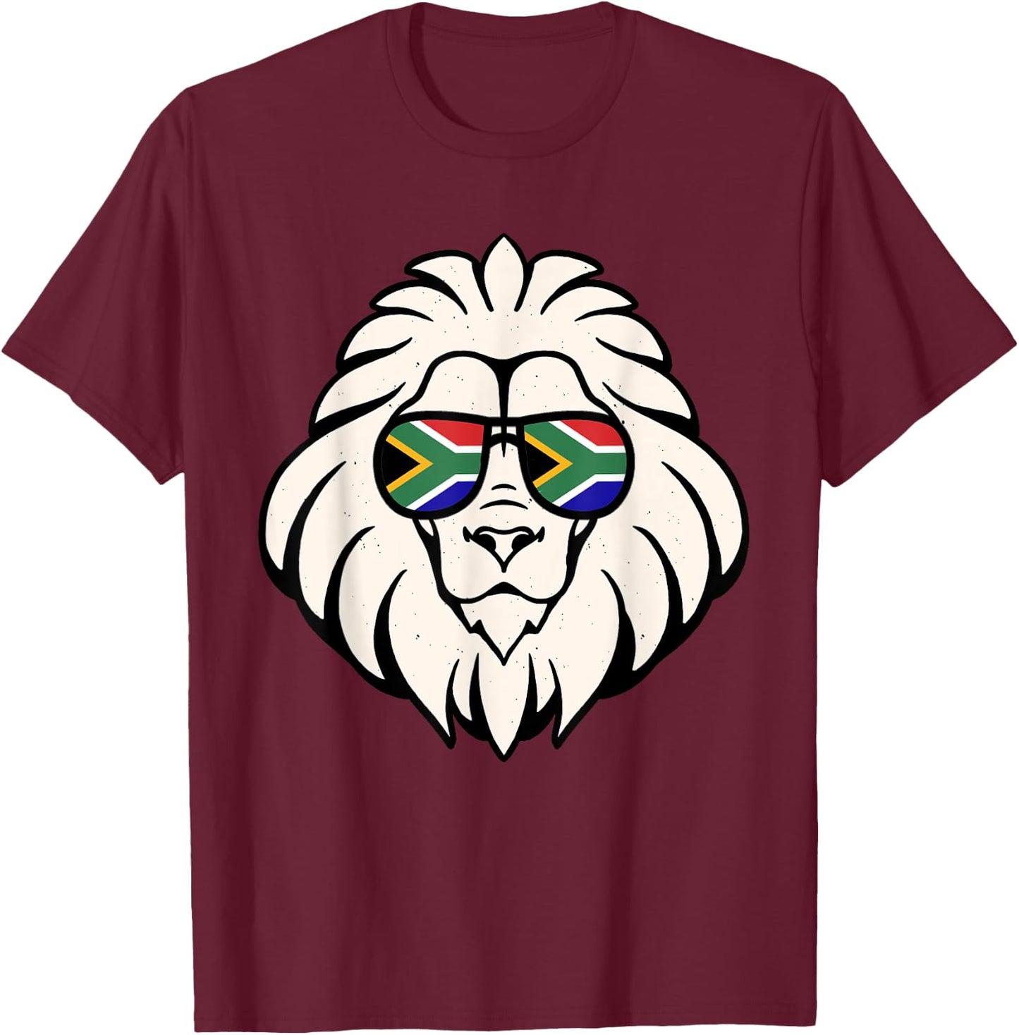 Lion Sunglasses South Africa South Africa T-Shirt - T-Shirt | Maroon