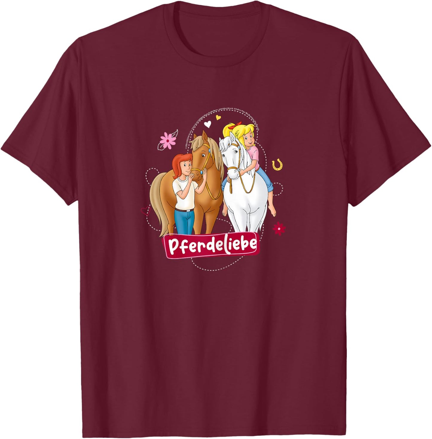 Bibi & Tina - Original Pferdeliebe T-Shirt - T-Shirt | Maroon