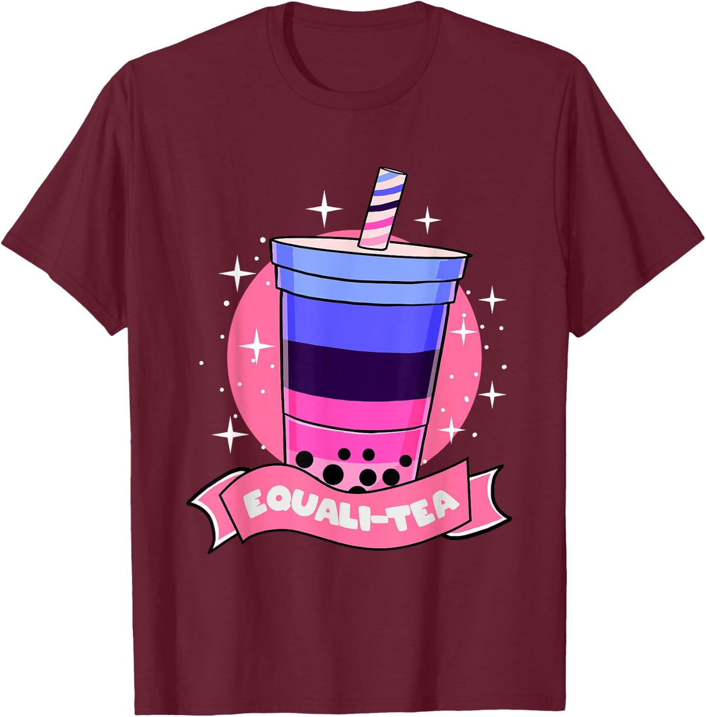 Omnisexual Equalitea Omnisexual Pride T-Shirt - T-Shirt | Maroon