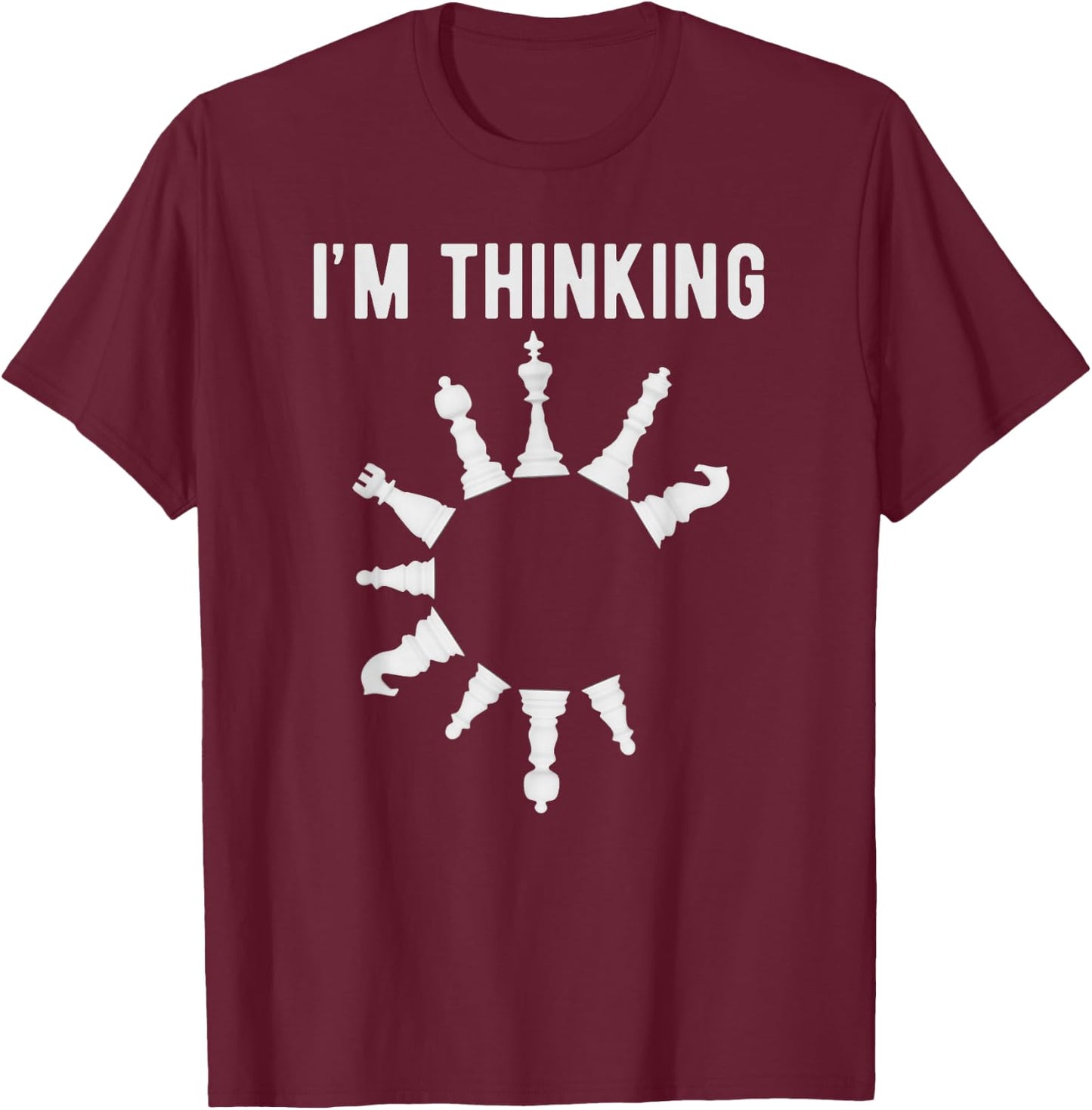 Chess Art Women Boys Girls Chess Player Chess Lover T-Shirt - T-Shirt | Maroon