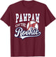 Retro Grandpa Pawpaw Of The Number 1 Rookie Baseball T-Shirt - T-Shirt | Maroon