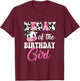 Memaw Of The Birthday Girl Farm Cow 1st Birthday Girl T-Shirt - T-Shirt | Maroon