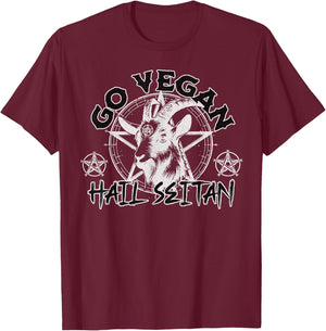 Hail Seitan Go Vegan veganer Aktivist Tofu Seitan Liebhaber T-Shirt - T-Shirt | Maroon