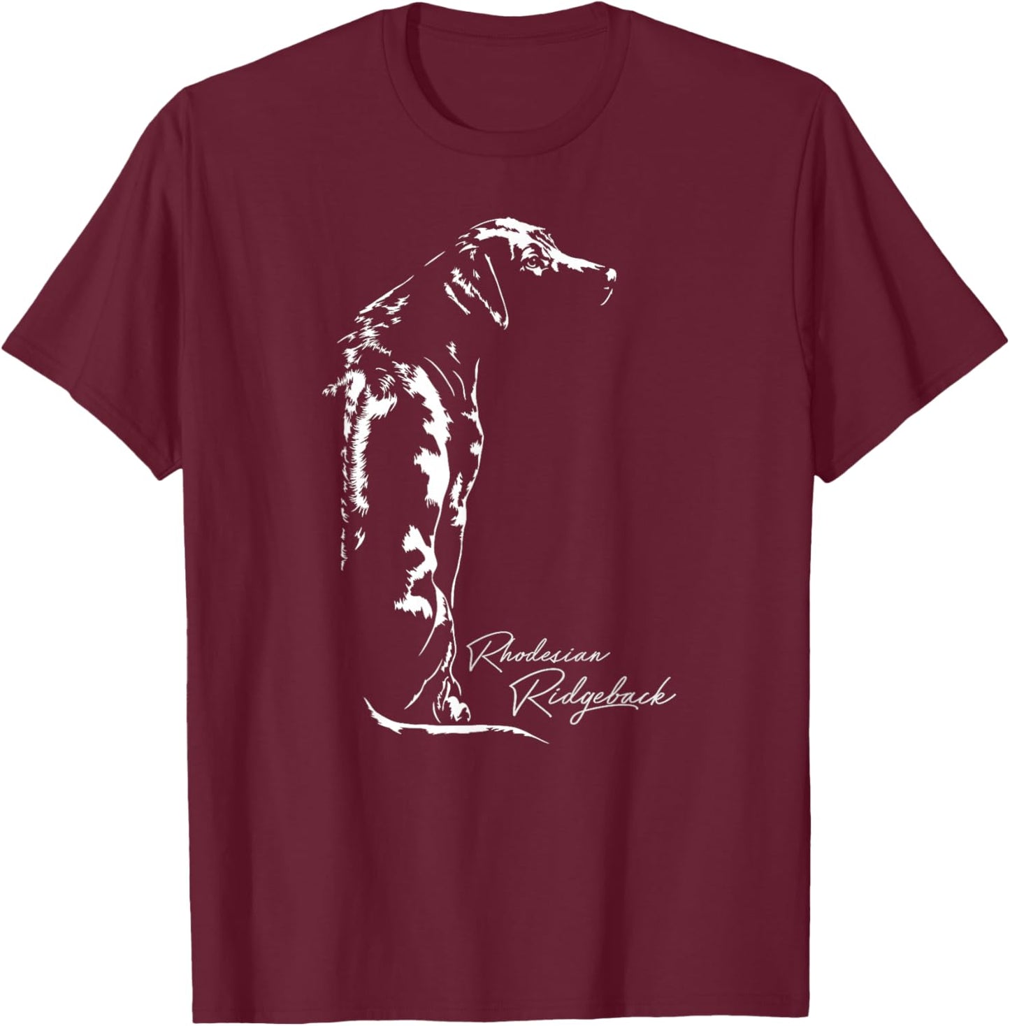 Rhodesian Ridgeback dog shirt funny Gift T-Shirt - T-Shirt | Maroon