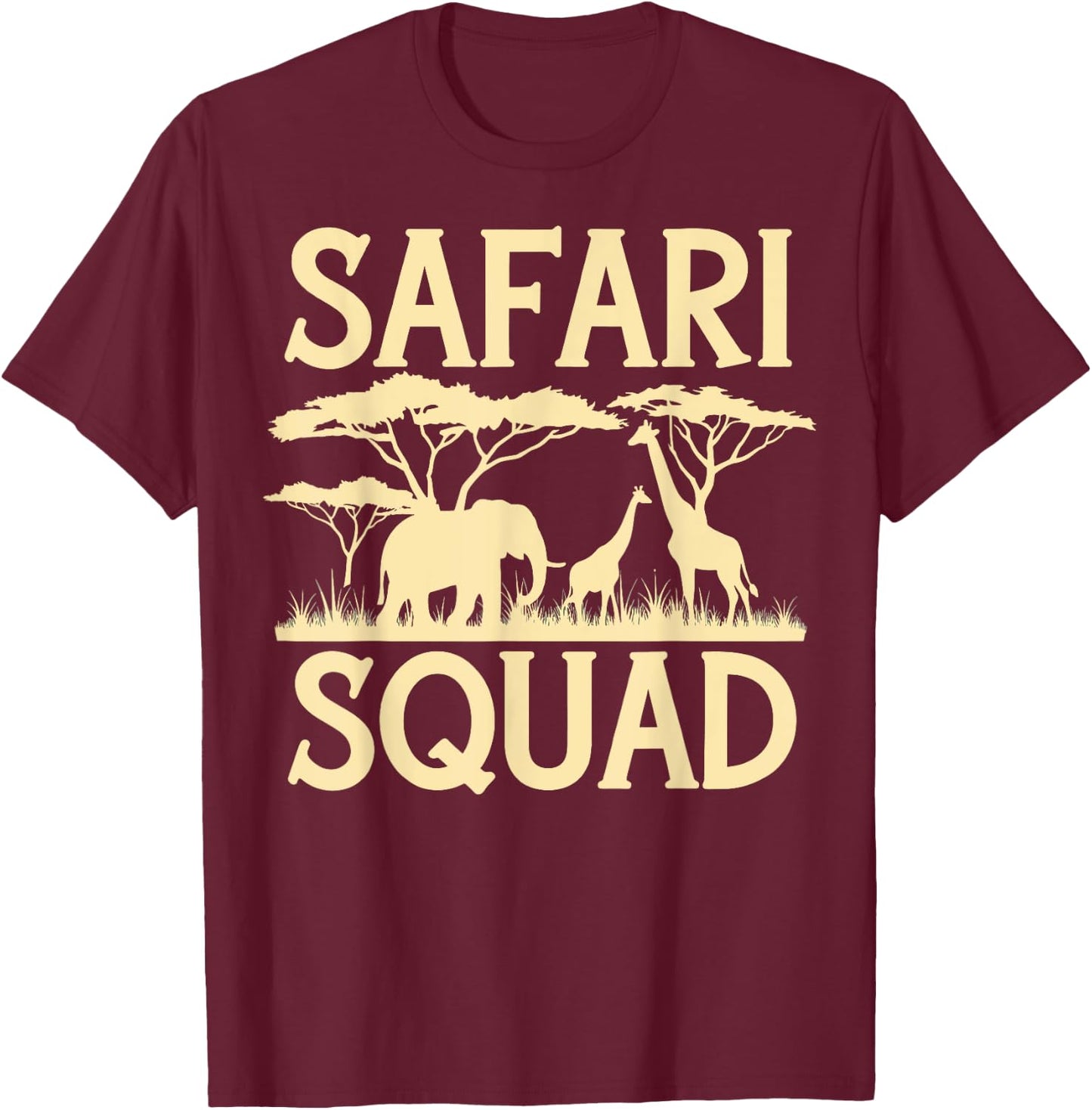 Safari Squad T-Shirt - T-Shirt | Maroon