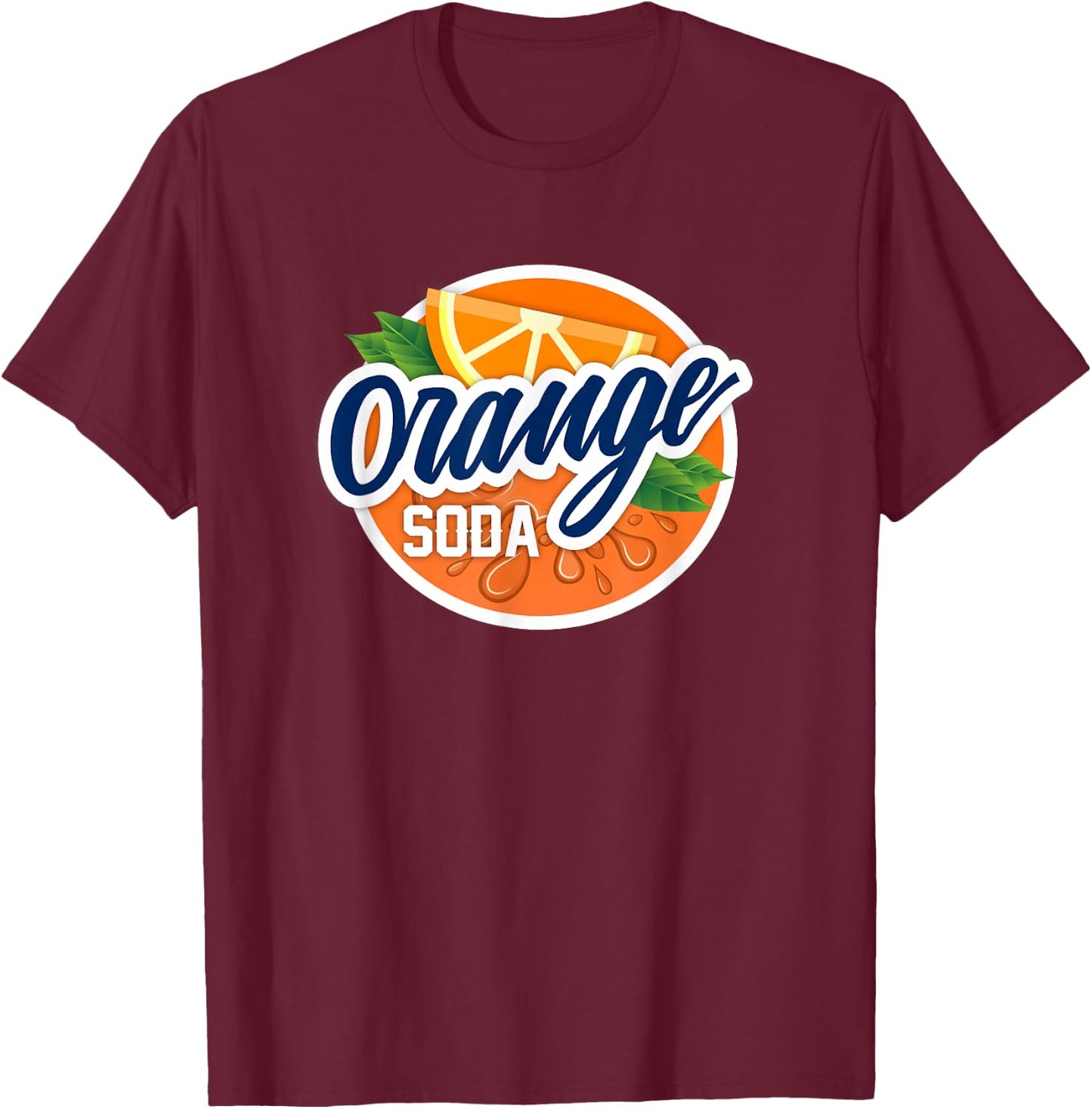 Orange Soda Costume - Men Women T Shirt T-Shirt - T-Shirt | Maroon