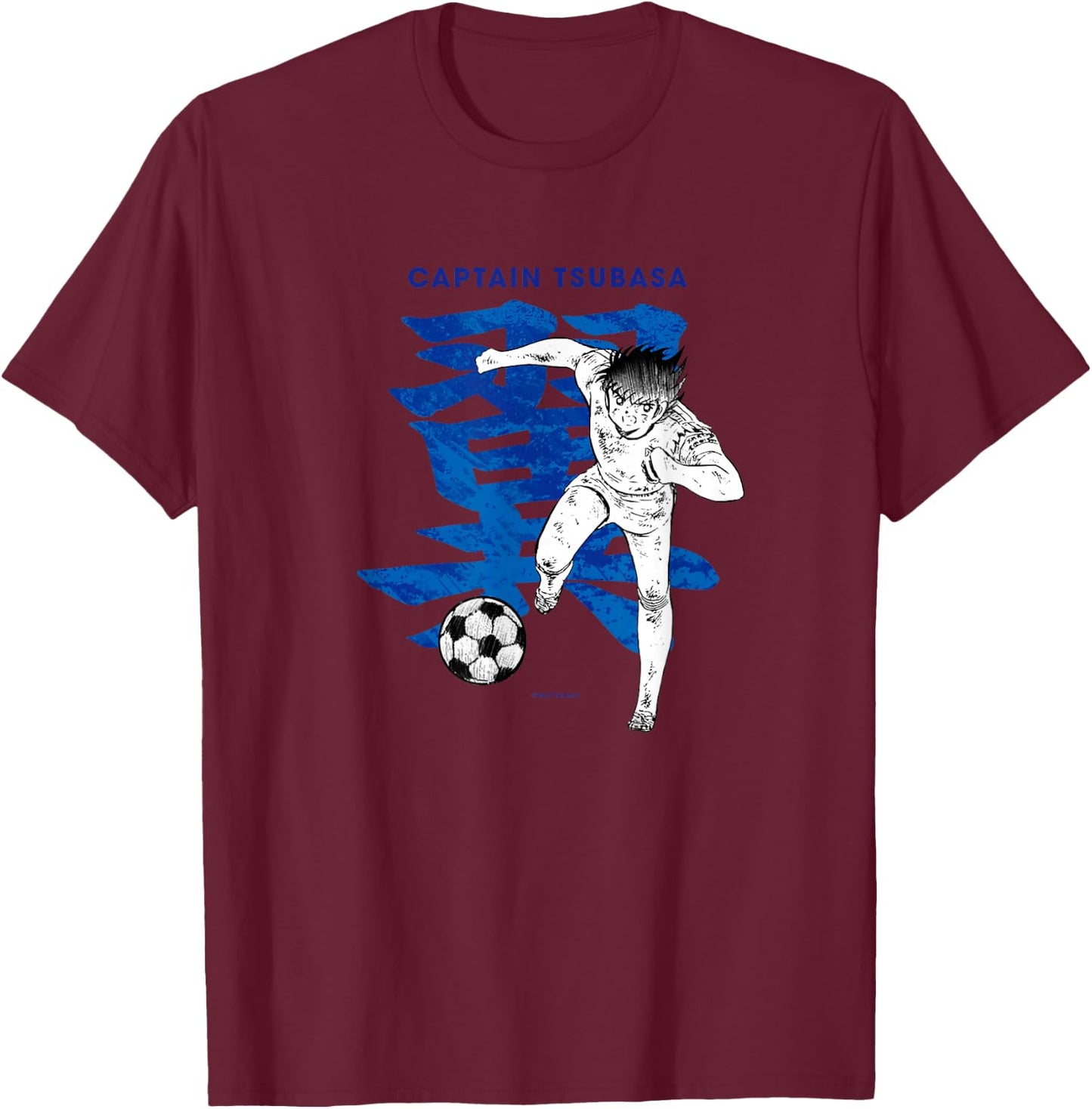 Captain TSUBASA Tsubasa Ozora2 (boot) (C)Yoichi Takahashi T-Shirt - T-Shirt | Maroon